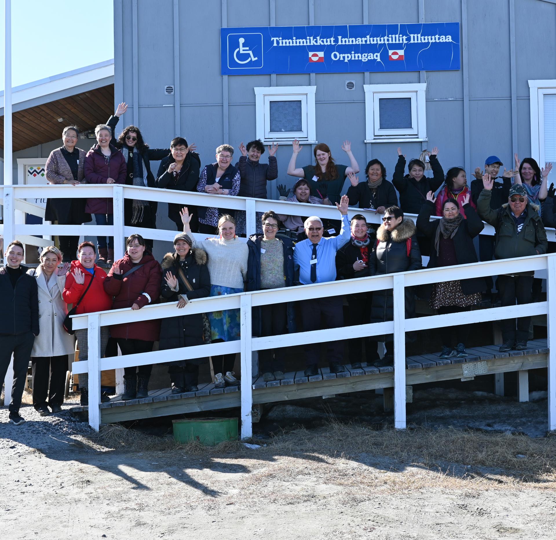 Alle seminardeltagere fra Tilioqs foreningsseminar 2023 i Ilulissat