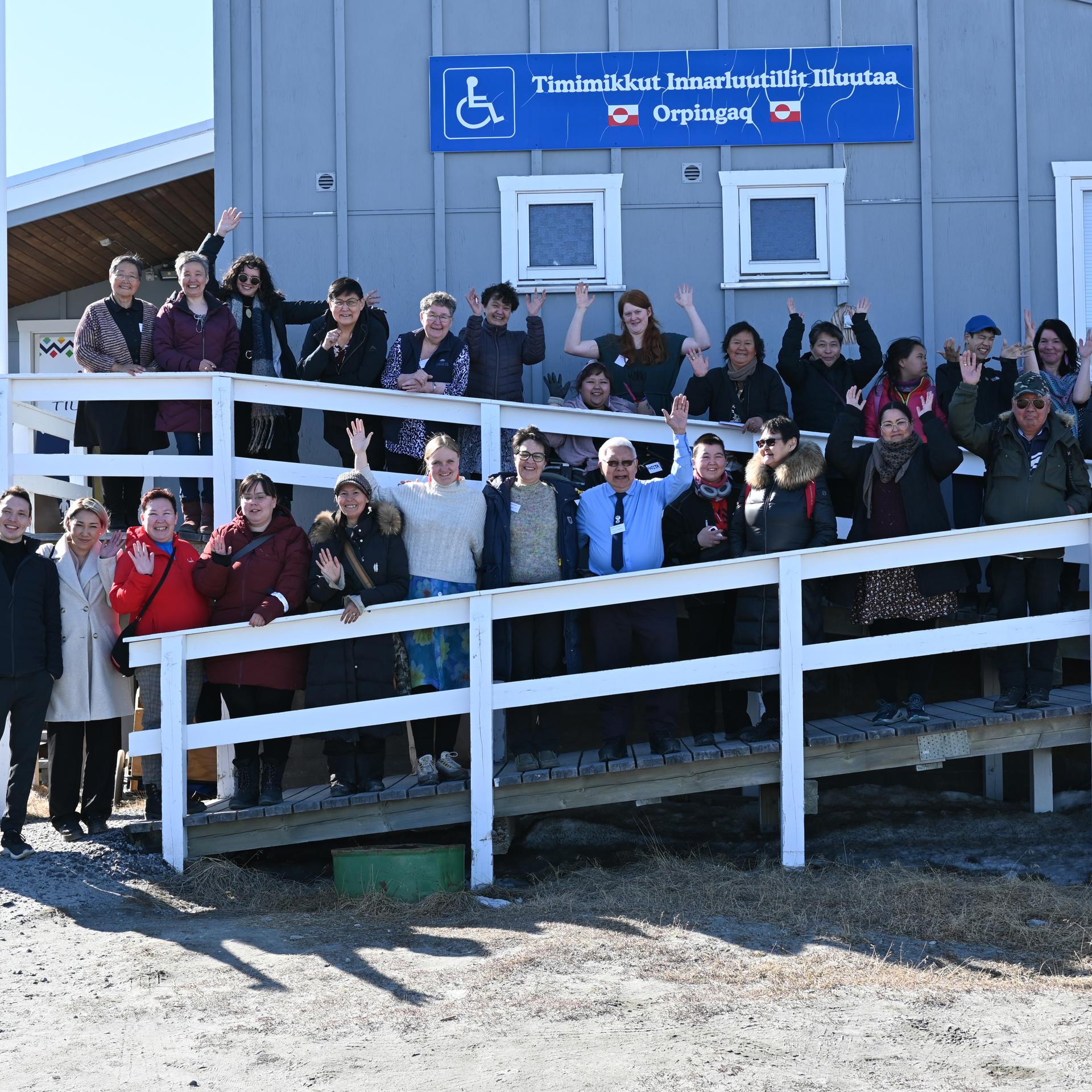 Alle seminardeltagere fra Tilioqs foreningsseminar 2023 i Ilulissat