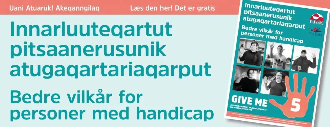 Give Me 5-ip innarluutinut tunngasumik atuagassiaa , Tiliumiik NIIK-miillu allataq. Allagartami allaqqavoq "Innarluuteqartut pitsaanerusunik atugaqartariaqarput".