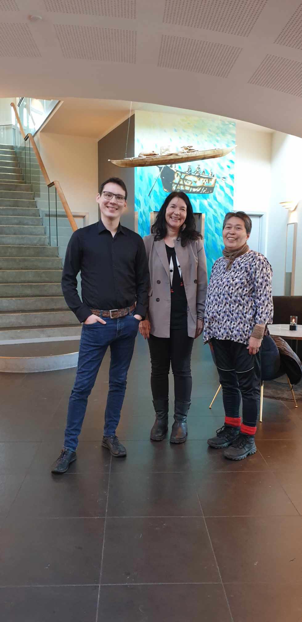 Handicaptalsperson Anja Hynne Nielsen sammen med Niels Skifte og Katrine Skade, der også holdte oplæg om deres personlige historier med handicap.